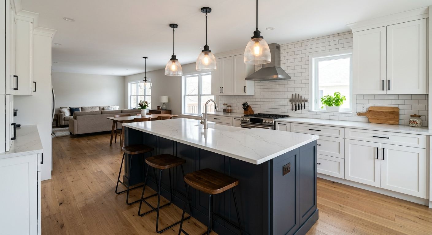 Kitchen remodel in Hearst — new cabinets and countertops