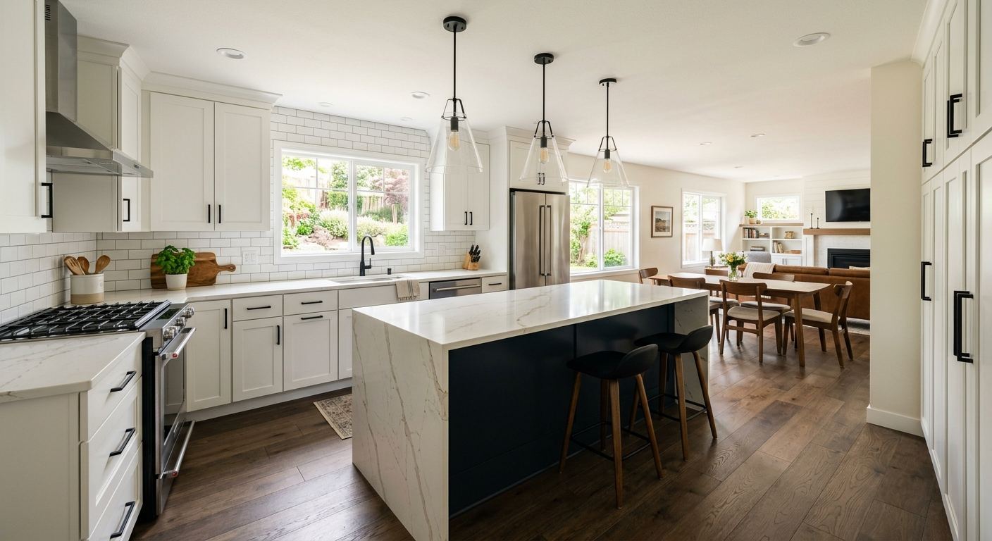 Kitchen remodel in Downsview-Roding-CFB — new cabinets and countertops