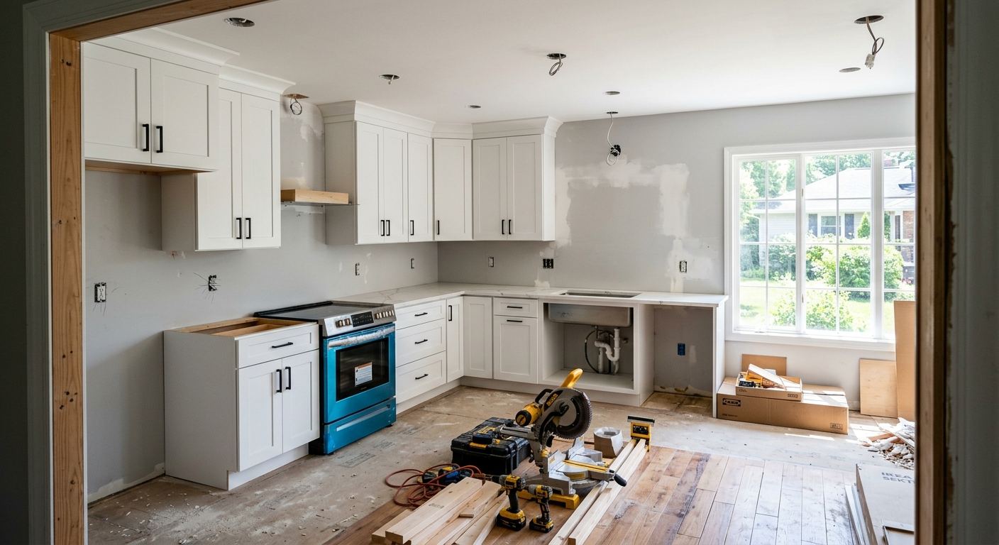 New kitchen installation in Bracebridge, Ontario
