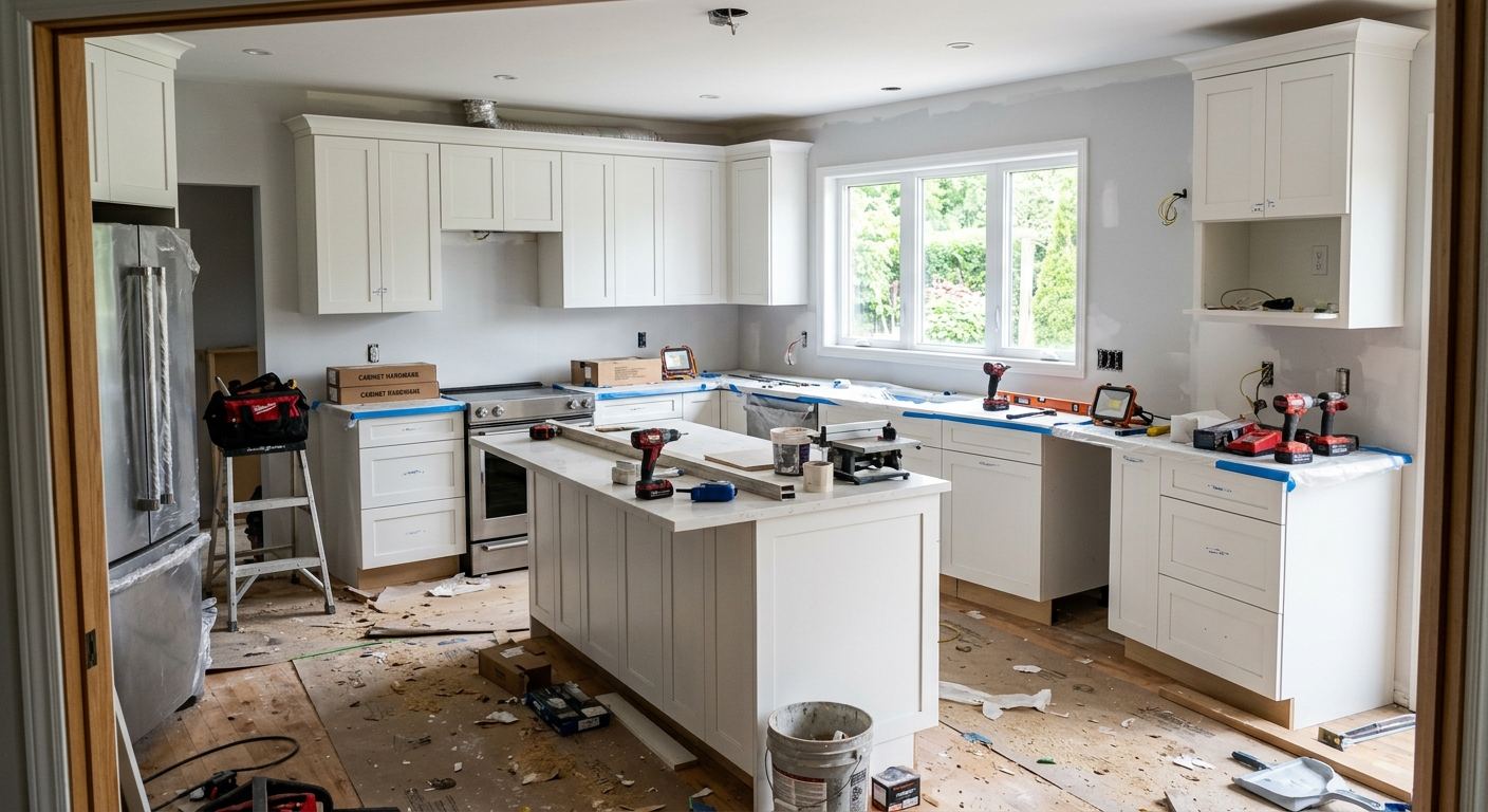 Kitchen renovation completed in Uxbridge