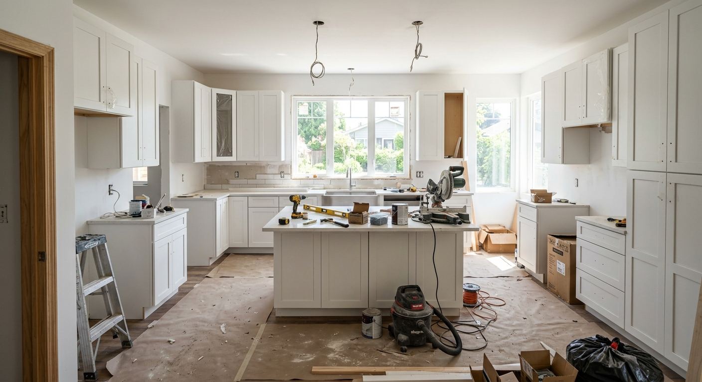 Kitchen renovation completed in Paris