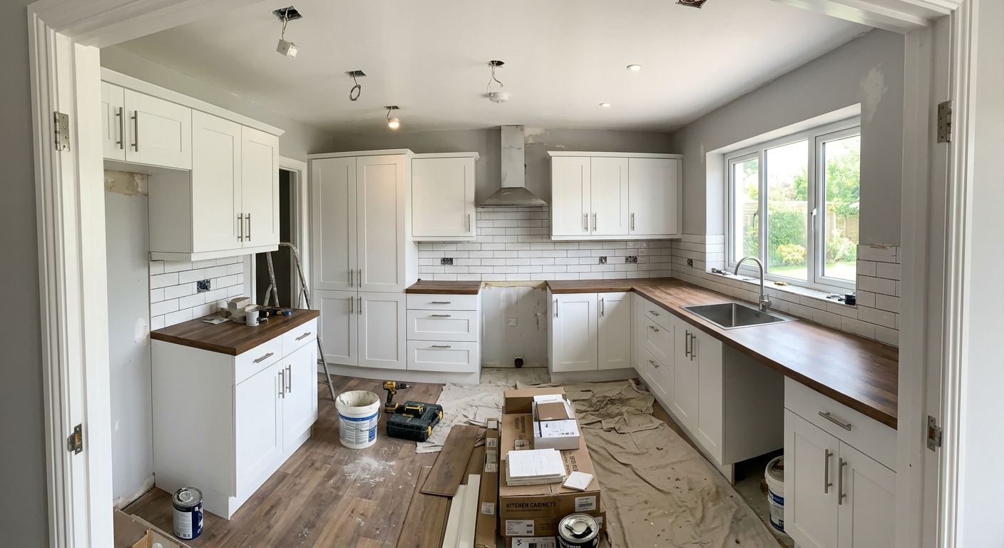 Modern kitchen renovation in Barrie, Ontario