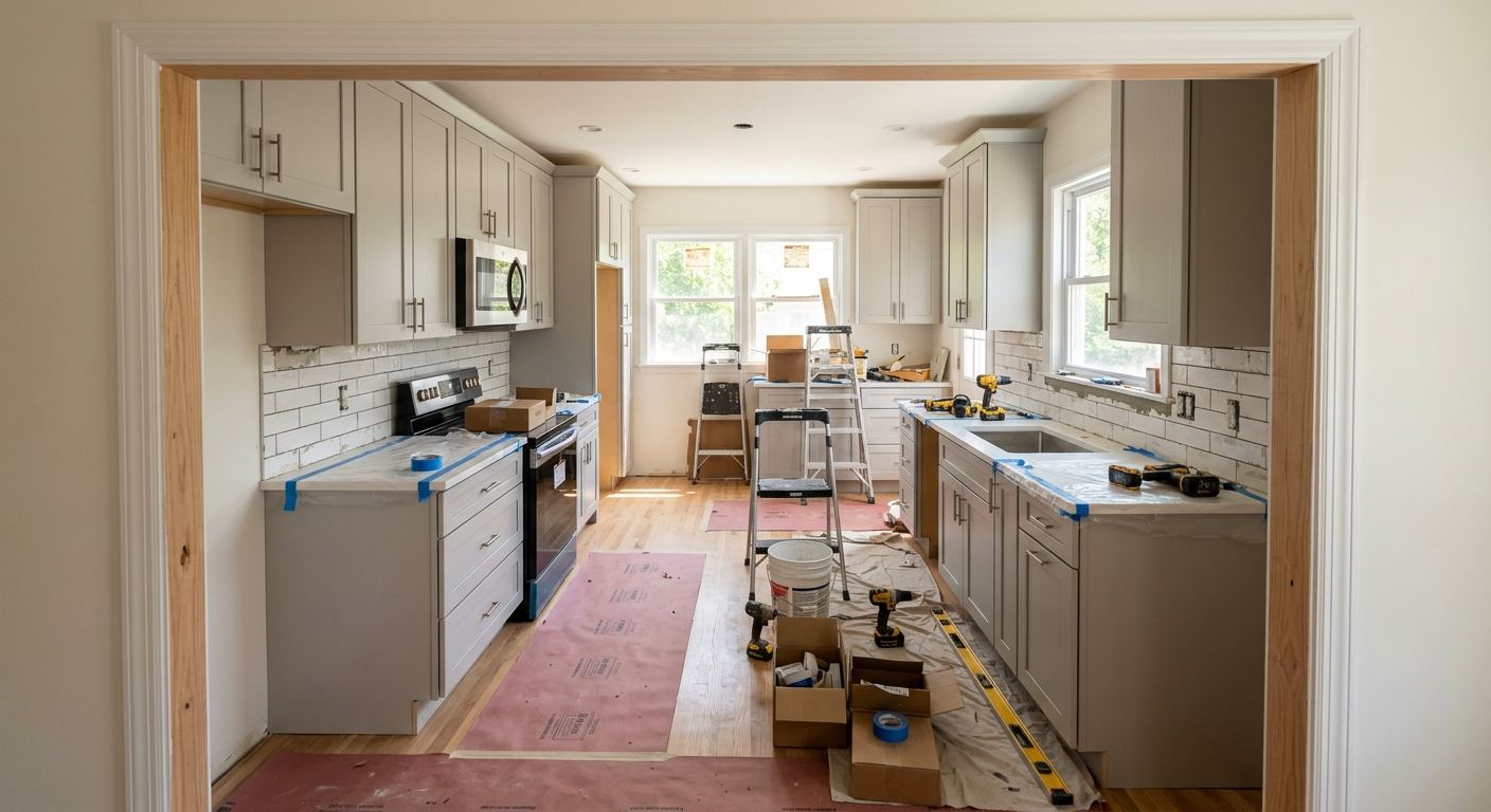 New kitchen installation in Alison, Ontario