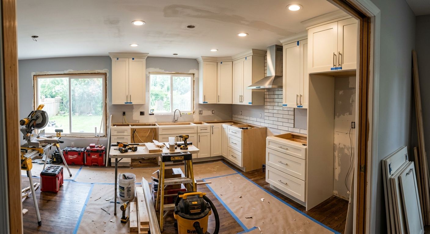 New kitchen installation in Ancaster, Ontario